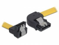 Delock SATA 70cm right/ down metal yellow (82529)